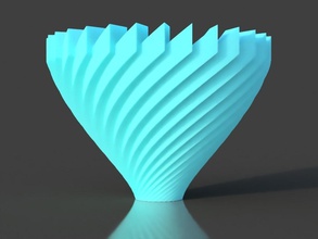 origami vase pinshape 3d design 3d print model - Mito3D