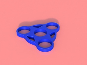 fresco fidget spinner triple pinshape Diseño 3d 3d print model - Mito3D