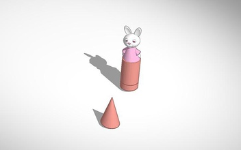 balancing bunny remix pinshape 3d design 3d print model - Mito3D