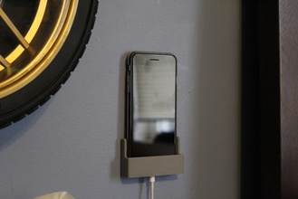 phone wall mount pinshape 3d-design 3d print model - Mito3D