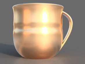 golden cup pinshape 3d-design 3d print model - Mito3D