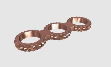 fidget spinner pinshape Conception 3d 3d print model - Mito3D