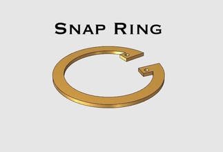 snap ring pinshape 3d tasarım 3d print model - Mito3D