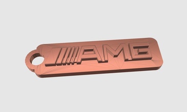 amg Schlüsselanhänger pinshape 3d design 3d print model - Mito3D