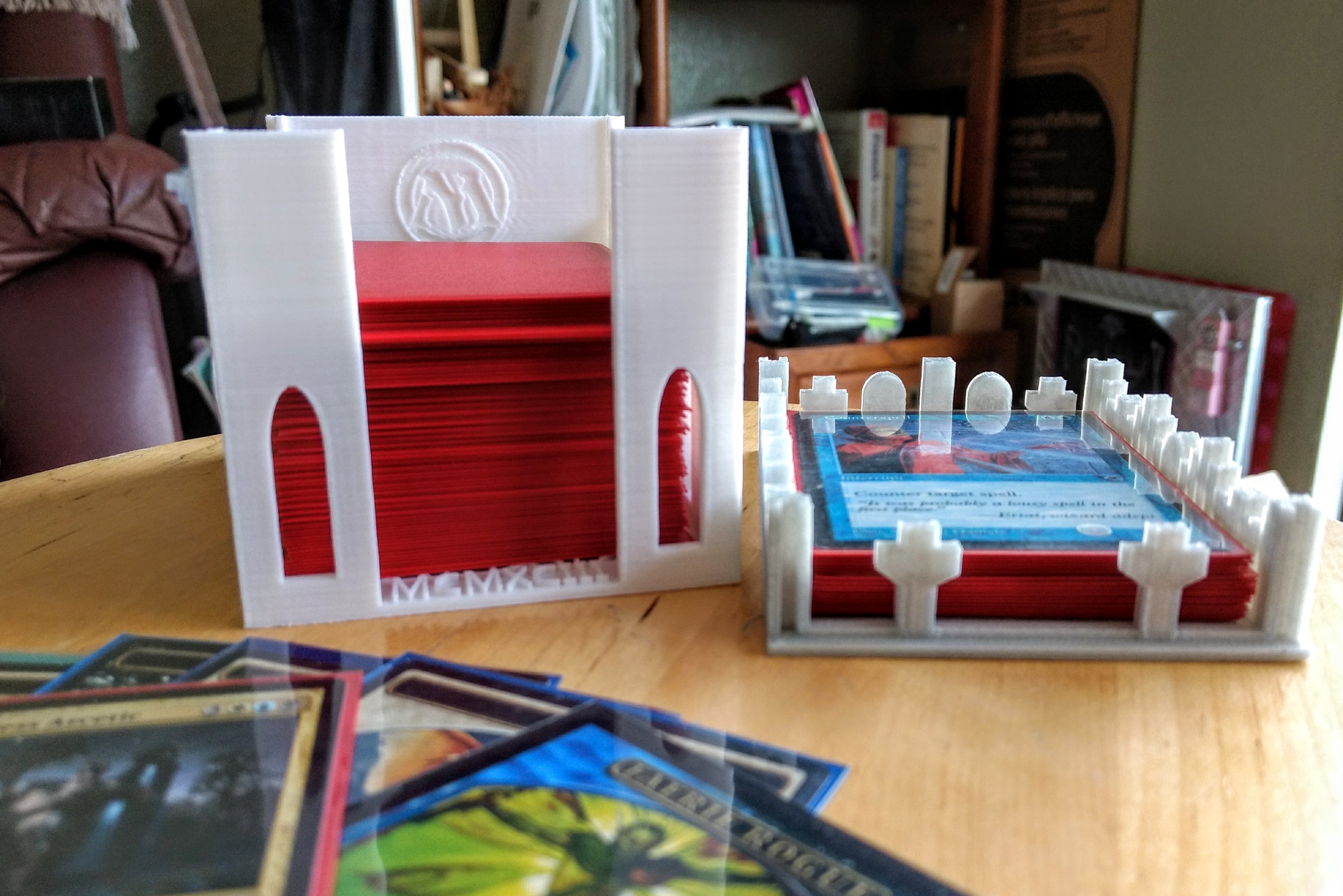 mtg edh commander deck box pinshape carte gioco magic the gathering disegno 3d 3D print model - Mito3D