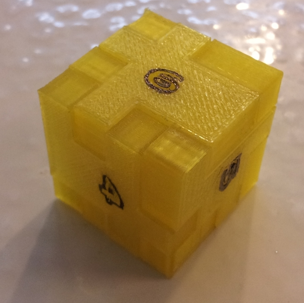 dados cubo rompecabezas pinshape Diseño 3d 3D print model - Mito3D