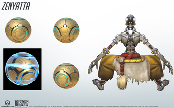 overwatch zenyatta's floating ball pinshape cosplay-weapon cosplay videogame game game-art 3d print model - Mito3D