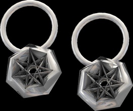 star earrings pendant pinshape 3d-design 3d print model - Mito3D