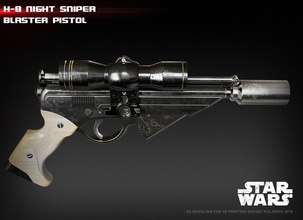 x-8 night sniper pinshape razzi latts hunters bounty wars clone starwars blaster replica cosplay-prop cosplays starwar starwarsweapons props gun 3d print model - Mito3D