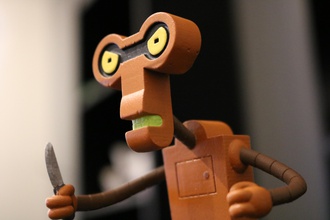 roberto futurama pinshape figura robot 3d print model - Mito3D