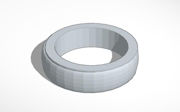 simples anel banda 2 menores robusto elagant pinshape mulheres anéis mens jóias 3d print model - Mito3D