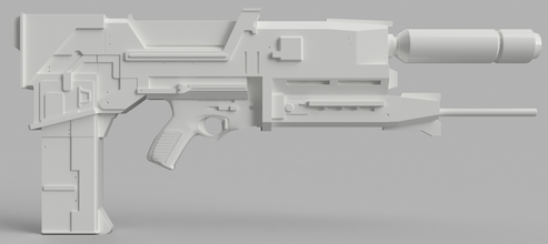 phased plasma rifle 40 watt range terminator pinshape termionator 3d print model - Mito3D
