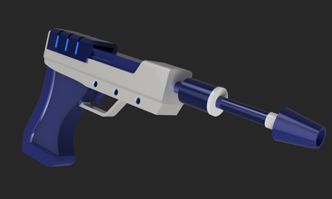 rick 9 calibre pistola plasma pinshape arma prop cosplay rickandmorty 3d print model - Mito3D
