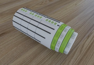 tactile calendar pinshape envisionthefuture-design-challenge blind braille 3d print model - Mito3D