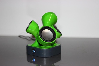 sarracenia desktop bluetooth speaker pinshape 3d-design 3d print model - Mito3D