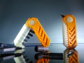 alfa penguen tornavida pinshape cetvel santimetre inç cm vida goniometer araçlar gadget multitool aracı bit 3d print model - Mito3D