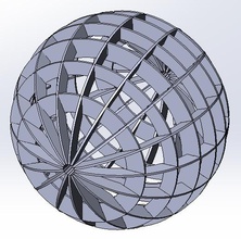 160mm sfera cava pinshape modello 3d in lamiera foglio stampabili decorativo decorare decorazione ornamento scultura palla art 3d print model - Mito3D