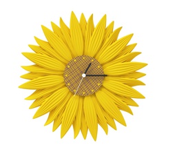clock-sunflower pinshape design clock 3d print model - Mito3D