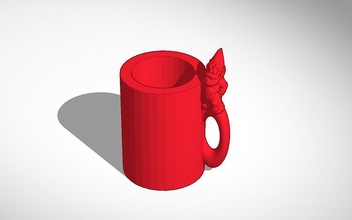 makerbot gnome pinshape tazas gnomos copa café 3d print model - Mito3D