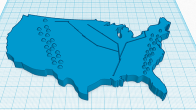 geographic map usa pinshape envisionthefuture-design-challenge-youth 3d print model - Mito3D