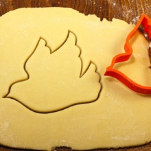 l'oiseau bonheur cookie cutter professionnel pinshape imprimable pâtisserie ustensiles cuisine trou serrure ménage maison pain d'épice gingembre fondant manger cooky cookiecutter biscuit biscuits 3dprinting 3d print model - Mito3D