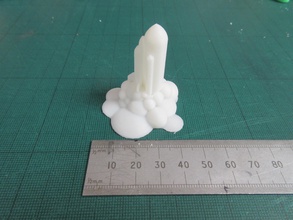 blast pinshape Schreibtisch Spielzeug off space shuttle 3d print model - Mito3D