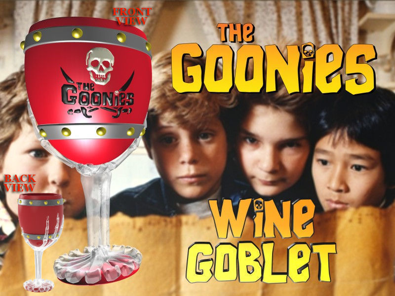 goonies esquelética mão vinho cálice 320ml pinshape game design contest esquelético 3D print model - Mito3D