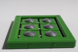 cella braille lettera apprendimento kit pinshape alterata visivamente alfabeto l'insegnamento scuola classe envisionthefuture design sfida 3d print model - Mito3D