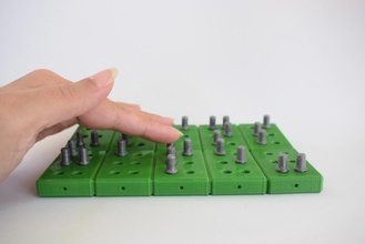 braille bloques magnéticos palabra kit aprendizaje pinshape discapacitados visuales letras ciego enseñanza escuela salón clases envisionthefuture diseño reto 3d print model - Mito3D