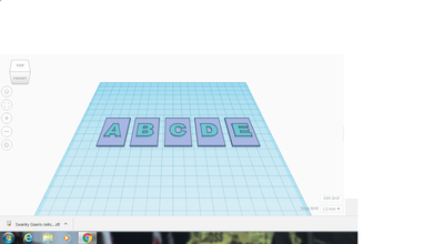 alphabet tiles pinshape envisionthefuture-design-challenge-youth flashcards kids kindergarten youth challenge 3d print model - Mito3D