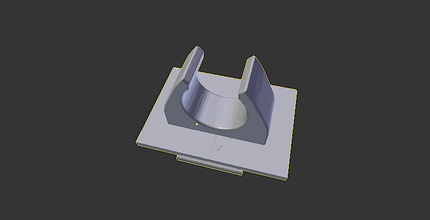 clip ceinture canne blanche pinshape envisionthefuture design défi 3d print model - Mito3D