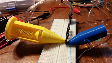 mega mini grabber puntali pinshape meccanica progettazione concorso l'elettronica arduino osciloscope 3d print model - Mito3D