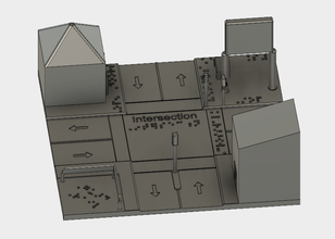 Modell Kreuzung blind pinshape envisionthefuture design challenge Jugend Sicherheit Bildung 3d print model - Mito3D