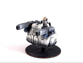 house etryn mobile weapons platform pinshape 28mm cannon canon continuum fantasy future game gaming strife hover miniature model multiverse rpg scifi soldier stargrave tabletop vehicle wargame 3d print model - Mito3D