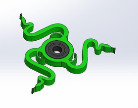 razer fidget pinshape spinner Yığıcı 3d print model - Mito3D