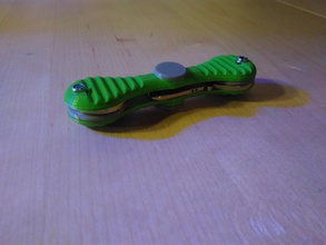 spinner llavero pinshape bolsillo tácticas relajarse foco antiestrés juguete cojinete clave chian fácil impresión gadget fidget rodamiento 3d print model - Mito3D