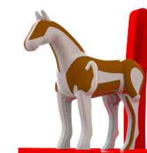 cavallo pinshape pony in sella ride caballo farm cavaliere monte animale animali cavalli 3d print model - Mito3D
