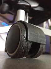 silla oficina neumáticos goma pinshape rueda presidente llantas 3d print model - Mito3D