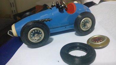 schuco wheel tire pinshape tin car 3d print model - Mito3D