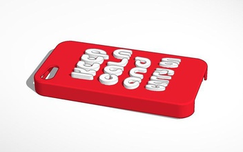 calm carry iphone 4 case pinshape cases 3d print model - Mito3D