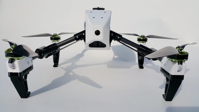 dji inspire clone v6 pinshape vidéo fpv mouche avion améliorée engins l'atterrissage vol d'inspirer copter quad quadricoptère drone 3d print model - Mito3D