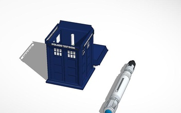 whovian's dream tardis console sonic screwdriv pinshape whovians whovian toys toy tools counsel srewdriver screwdrivers screwdriver scewdriver dr doctor 3d print model - Mito3D