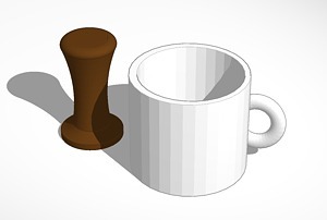 café sabotage pinshape tasses coupe tasse céramique falsifie 3D print model - Mito3D