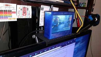 easy print monitor shelf pinshape disegno 3d 3d print model - Mito3D