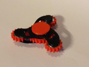 ausgerichtet tri fidget spinner pinshape mechanical design contest ADHS Zahnräder 3d print model - Mito3D