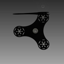 república imperial fidget spinner pinshape starwars 3d print model - Mito3D