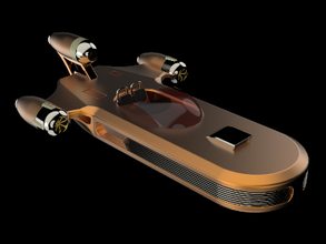 x 34 landspeeder pinshape sahne trafik canavarı araç Yıldız Savaşları starwars 3d print model - Mito3D