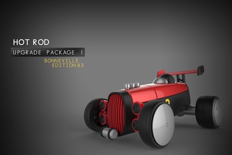 pack mise niveau 1 modulaire hot rod designer jouets pinshape bonneville mises vitesse véhicule super voiture jouet fusée concepteur 3d print model - Mito3D