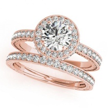 joyería modelo cad 3d hermosa novia conjunto anillo pinshape Cad compromiso ring joyas 3d print model - Mito3D