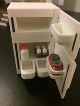 frigorifero in miniatura pinshape casa delle bambole miniature meccanica progettazione concorso bambola cucina 3d print model - Mito3D